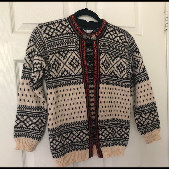 Norway Wool Sweater Cardigan Warm 